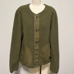 Herschel Supply Men’s Company Olive Green Fleece Jacket